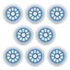 Z-FIRST 8 Pack 100mm Inline Roller Skate Wheels 85A Premium Replacement for Rollerblade Wheels view 4