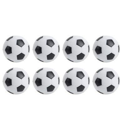 RiToEasysports 8Pcs Mini Table Soccer Foosballs Replacement Black and White Soccer Balls Table Game Machine Accessory 32mm