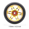 2PCS Replacement 110mm Pro Scooter Wheel with Abec 9 Bearings Fit for MGP/Razor/Lucky Pro Scooters (Gold) view 2