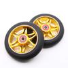 2PCS Replacement 110mm Pro Scooter Wheel with Abec 9 Bearings Fit for MGP/Razor/Lucky Pro Scooters (Gold) view 4
