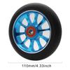 Z-FIRST 2PCS Replacement 110mm Pro Scooter Wheel with ABEC 9 Bearings Fit for MGP/Razor/Lucky Pro Scooters (Blue) view 2