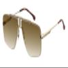 Carrera CA1016/S 0J5G 64MM Gold/Black/Brown/Green Square Sunglasses for Men for Women +BUNDLE with ACCESSORY EYEWEAR KIT view 1