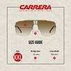 Carrera CA1016/S 0J5G 64MM Gold/Black/Brown/Green Square Sunglasses for Men for Women +BUNDLE with ACCESSORY EYEWEAR KIT view 3