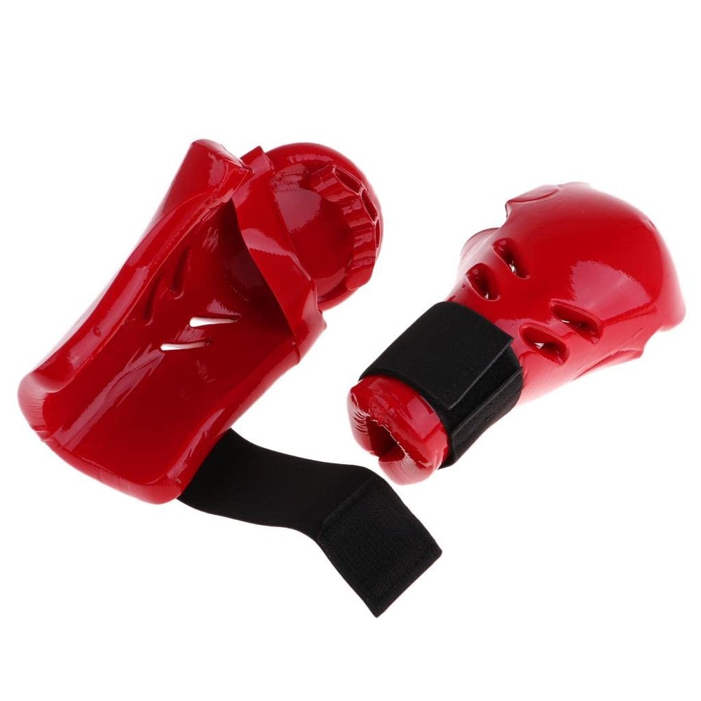 Menolana 1 Pair Kids Children Boxing Gloves Sanda Karate Sandbag Sparring, Red L