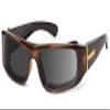 7eye by Panoptx Typhoon | Wind Blocking Sunglasses - Caramel, Gray Lenses view 1