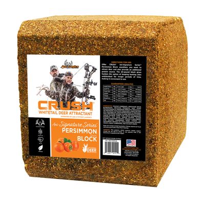 Ani-Logics Outdoors Crush Persimmon Block Attractant - Long-Lasting Deer Feed & Attractant for Herd Health, Antler Growth, and Consistent Site Visits - 20 lb
