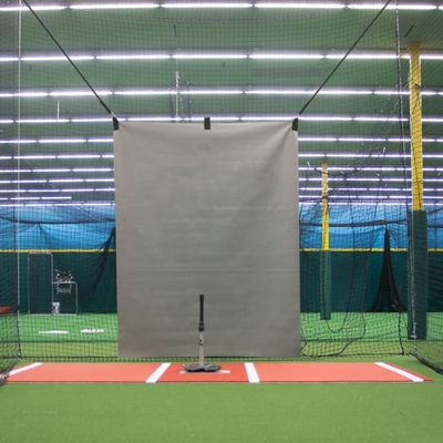 5' x 8' Vinyl Heavy Duty Baseball Batting Cage Backstop - GBCC (Gray)