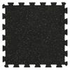 Playsafer Genaflex Lock Heavy Duty Interlocking Rubber Gym Tiles, Super Durable Laminated Protective Exercise Home Gym Flooring Mats - 8mm Thick X 20" X 20" (60 Tiles, Black/Tan) view 1