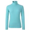 HieasyFit Women's Cotton Basic Thermal Turtleneck Pullover Top Turquoise XL view 1