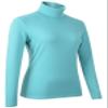 HieasyFit Women's Cotton Basic Thermal Turtleneck Pullover Top Turquoise XL view 3