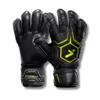 Storelli Gladiator Pro 3.0 Goalkeeper Gloves, Breathable High-Impact Hand Protection with 5 Removable Finger Spines, Premium Hand Grip for Soccer Goalies, 1 Pair, Black & Yellow, Size 8 view 1