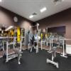 Playsafer Genaflex Lock 8mm Rubber Gym Tiles, Super Durable Laminated Interlocking Protective Exercise Flooring (20" X 20") (1 - Corner Tile, Black/Light Blue) view 4
