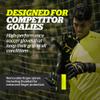 Storelli Gladiator Elite 3.0 Goalkeeper Gloves, Breathable High-Impact Hand Protection with 5 Removable Finger Spines, Premium Hand Grip for Soccer Goalies, 1 Pair, Black & Yellow, Size 8 view 2