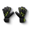 Storelli Gladiator Elite 3.0 Goalkeeper Gloves, Breathable High-Impact Hand Protection with 5 Removable Finger Spines, Premium Hand Grip for Soccer Goalies, 1 Pair, Black & Yellow, Size 10 view 1