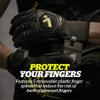Storelli Gladiator Pro 3.0 Goalkeeper Gloves, Breathable High-Impact Hand Protection with 5 Removable Finger Spines, Premium Hand Grip for Soccer Goalies, 1 Pair, Black & Yellow, Size 7 view 3