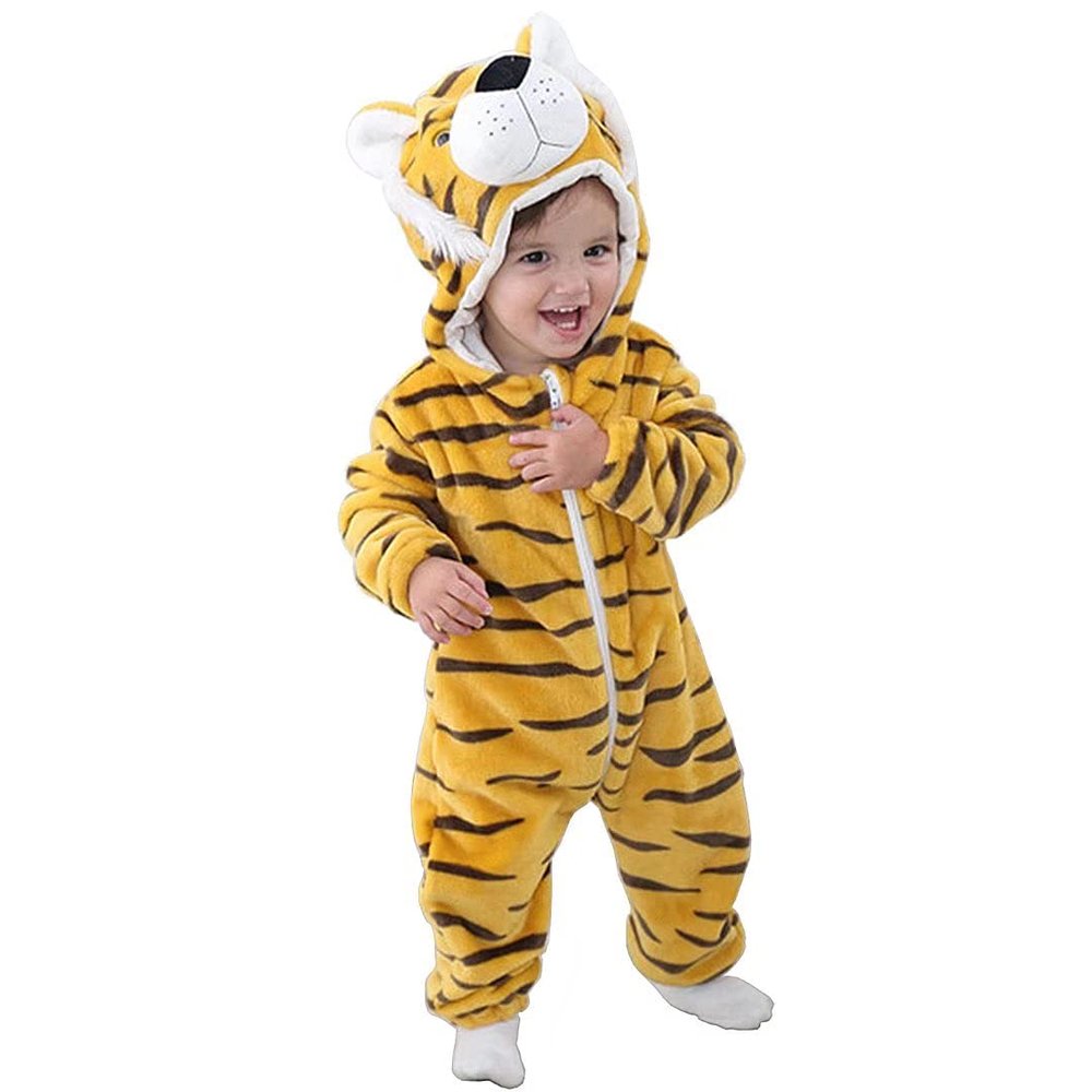Baby Tiger Costumes Unisex Toddler Outfit Halloween Dress Up Romper 2-3 Years