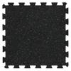 Playsafer Genaflex Lock Heavy Duty Interlocking Rubber Gym Tiles, Super Durable Laminated Protective Exercise Home Gym Flooring Mats - 8mm Thick X 20" X 20" (60 Tiles, Black/Grey) view 1