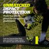Storelli Gladiator Recruit 3.0 Goalkeeper Gloves, Entry-Level Soccer Goalie Gloves with 4 Built-in Finger Spines, High-Impact Hand Protection, 1 Pair, Black & Yellow, Size 7 view 2