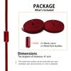 Alegrianan No Tie Shoelaces, Elastic Shoelaces for Adults/KidsElastic No Tie Shoe Laces Burgundy view 2