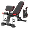 Adjustable Weight Bench,Utility Workout Bench Foldable Incline Decline Benches for Home Gym Full Body Workout,Load 330LBS view 1