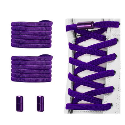 Alegrianan No Tie Shoelaces, Elastic Shoelaces for Adults/KidsElastic No Tie Shoe Laces Purple