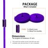 Alegrianan No Tie Shoelaces, Elastic Shoelaces for Adults/KidsElastic No Tie Shoe Laces Purple view 2