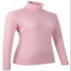 HieasyFit Women's Cotton Basic Thermal Turtleneck Pullover Top Dusty Pink S view 4