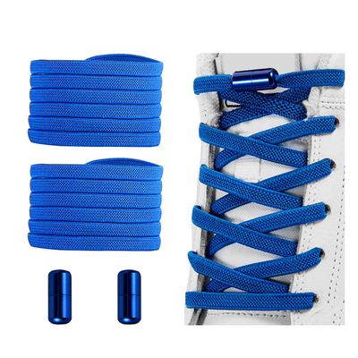 Alegrianan No Tie Shoelaces, Elastic Shoelaces for Adults/KidsElastic No Tie Shoe Laces Blue