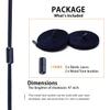 Alegrianan No Tie Shoelaces, Elastic Shoelaces for Adults/KidsElastic No Tie Shoe Laces Navy Blue view 2