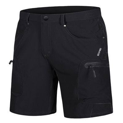 TACVASEN Mens Shorts Casual 10 Inch Inseam Cargo Hiking Quick Dry Lightweight Stretch Golf Black Shorts with Zipper Pockets Outdoor Summer