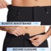 TACVASEN Mens Shorts Casual 10 Inch Inseam Cargo Hiking Quick Dry Lightweight Stretch Golf Black Shorts with Zipper Pockets Outdoor Summer view 4