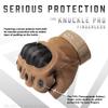 Glove Station- Fingerless Knuckle Tactical Gloves for Men - Motorcycle Gloves for Tactical Shooting, Airsoft, Hunting, Police Work and Hiking - Tan/X-Large view 4