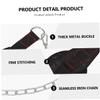 BESPORTBLE Weightlifting Waist Belt with Chain Sports Training Equipment for Men Women Buckle for Dips Chin Ups Strengthen Shoulders Chest Back view 4