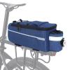 RAYMACE Bike Trunk Cooler Bag With Tail Light,Bicycle Rear Rack Bag Insulated Storage 8L,Pannier Bag (Navy) view 1