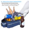 RAYMACE Bike Trunk Cooler Bag With Tail Light,Bicycle Rear Rack Bag Insulated Storage 8L,Pannier Bag (Navy) view 3