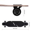 Junli 41 Inch Freeride Skateboard Longboard - Complete Skateboard Cruiser for Cruising, Carving, Free-Style and Downhill Floral view 4