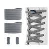 Alegrianan No Tie Shoelaces, Elastic Shoelaces for Adults/KidsElastic No Tie Shoe Laces Grey view 1