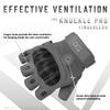 Glove Station- Fingerless Knuckle Tactical Gloves for Men - Motorcycle Gloves for Tactical Shooting, Airsoft, Hunting, Police Work and Hiking - Gray/Medium view 3