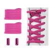 Alegrianan No Tie Shoelaces, Elastic Shoelaces for Adults/KidsElastic No Tie Shoe Laces Neon Pink view 1