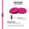 Alegrianan No Tie Shoelaces, Elastic Shoelaces for Adults/KidsElastic No Tie Shoe Laces Neon Pink view 2