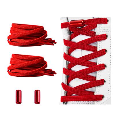 Alegrianan No Tie Shoelaces, Elastic Shoelaces for Adults/KidsElastic No Tie Shoe Laces Red