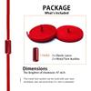Alegrianan No Tie Shoelaces, Elastic Shoelaces for Adults/KidsElastic No Tie Shoe Laces Red view 2