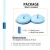 Alegrianan No Tie Shoelaces, Elastic Shoelaces for Adults/KidsElastic No Tie Shoe Laces Baby Blue view 2