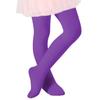Century Star Girls Ballet Tights Toddler-Super Soft Footed Dance Tights for Kids 1 Pack Purple 9-14 Years view 1
