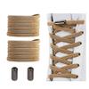 Alegrianan No Tie Shoelaces, Elastic Shoelaces for Adults/KidsElastic No Tie Shoe Laces Coyote Brown view 1
