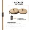 Alegrianan No Tie Shoelaces, Elastic Shoelaces for Adults/KidsElastic No Tie Shoe Laces Coyote Brown view 2
