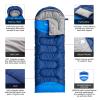 BISINNA Sleeping Bag with Pillow - 4 Season Backpacking Sleeping Bag Lightweight Waterproof Warm and Washable for Adults, Kids, Women, Men's Outdoors Camping, Hiking, Mountaineering(Right Zipper) view 3