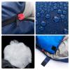 BISINNA Sleeping Bag with Pillow - 4 Season Backpacking Sleeping Bag Lightweight Waterproof Warm and Washable for Adults, Kids, Women, Men's Outdoors Camping, Hiking, Mountaineering(Right Zipper) view 4