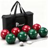 Pointyard Bocce Ball Set 90mm Regulation Size - 8 Premium Resin Balls with Pallino, Carrying Bag, Measuring Tape - Outdoor Lawn Game for Adults, Seniors, Family - Backyard Beach Park Yard Game view 1