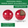 Pointyard Bocce Ball Set 90mm Regulation Size - 8 Premium Resin Balls with Pallino, Carrying Bag, Measuring Tape - Outdoor Lawn Game for Adults, Seniors, Family - Backyard Beach Park Yard Game view 2